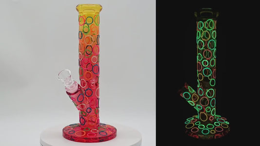 Bubble Bong | Glow In The Dark | 10 Inch | 14mm